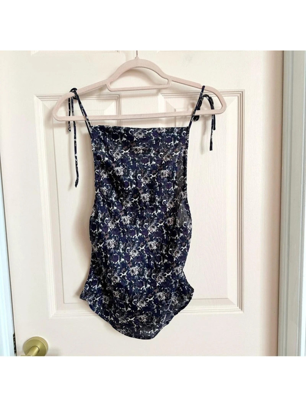 Purple floral free people top